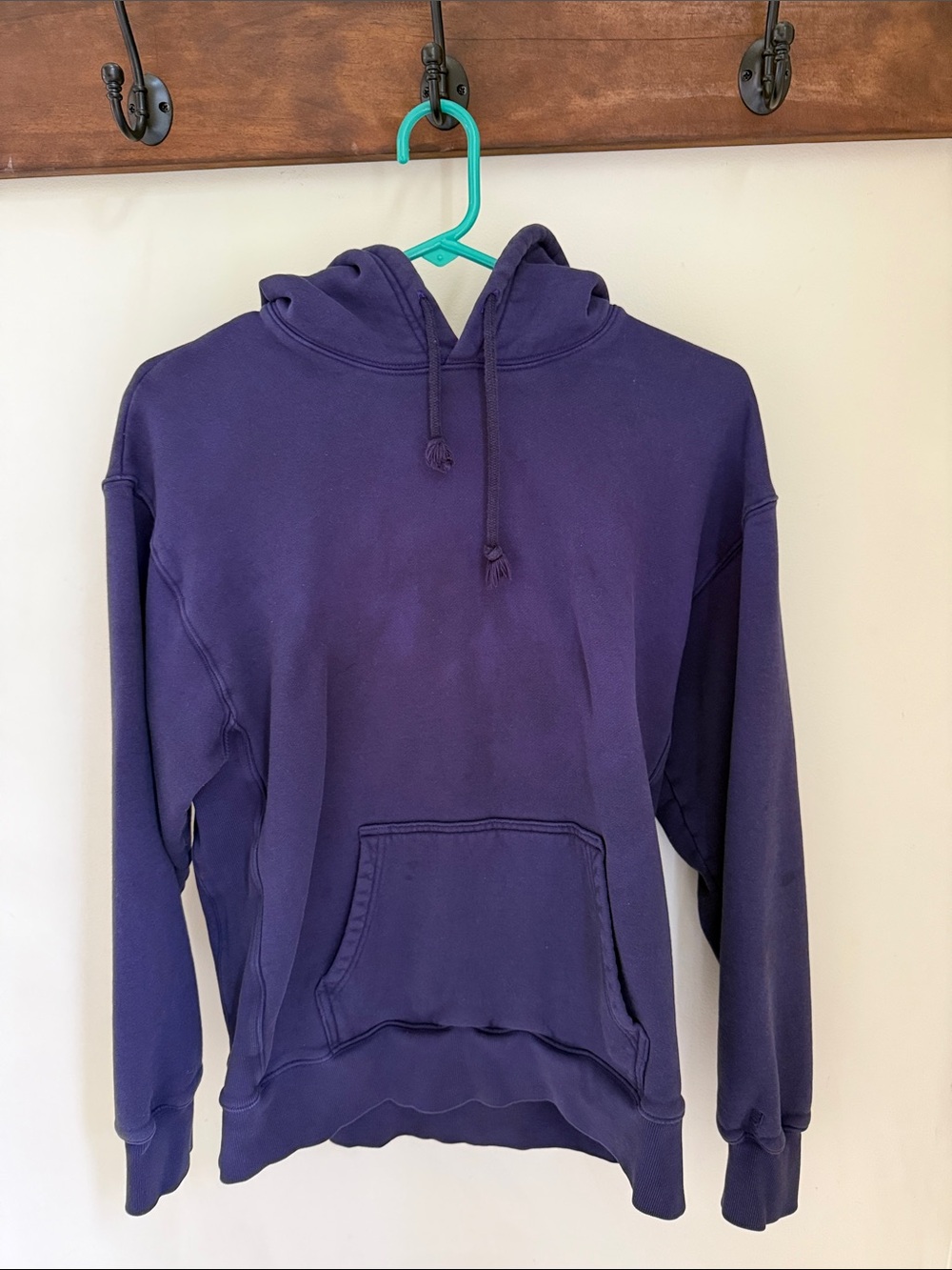 TNA Purple Pullover Hoodie with Kangaroo Pocket